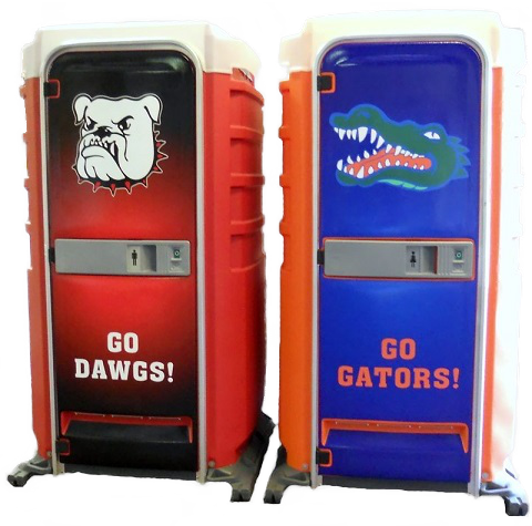 Special Event Porta Potties, Georgia Bulldogs and Florida Gators